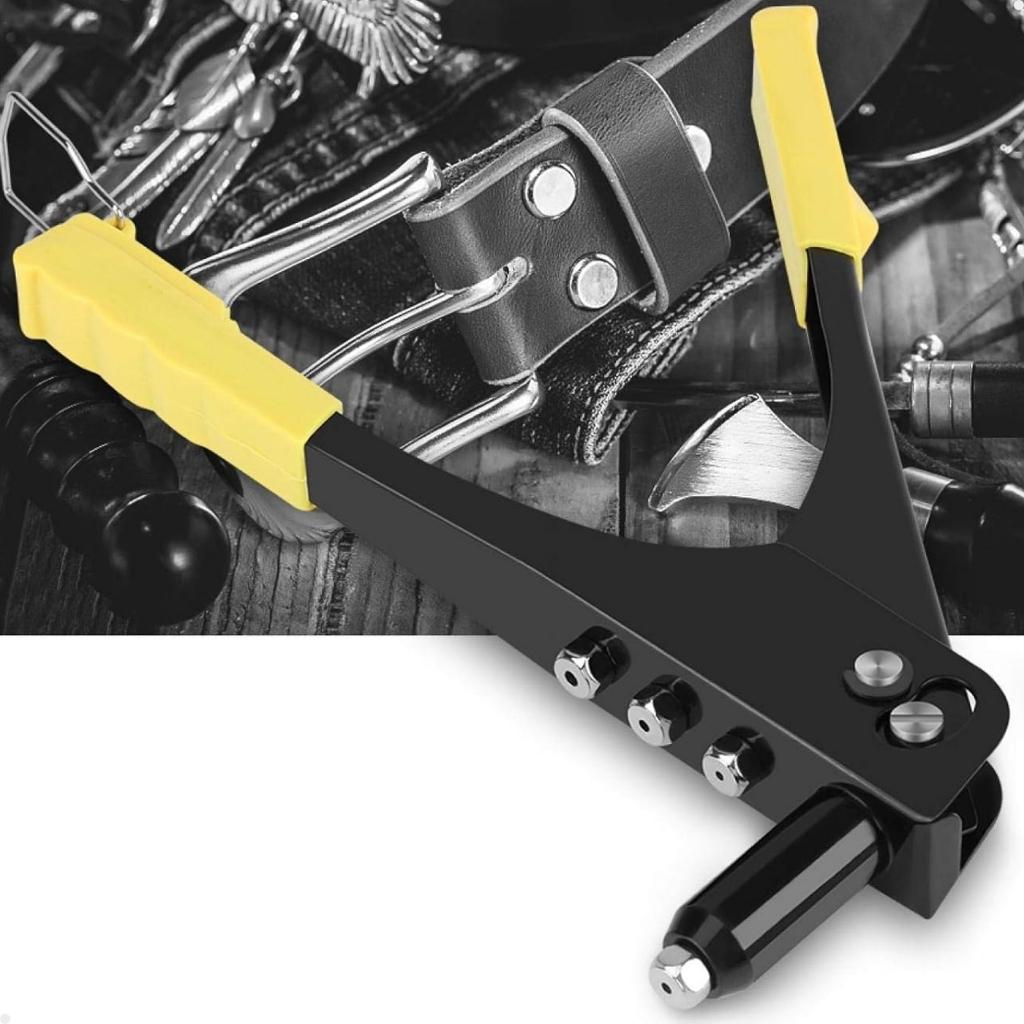 Alicate Rebitador Profissional Rebitadeira Manual Com 4 Bicos Lorben