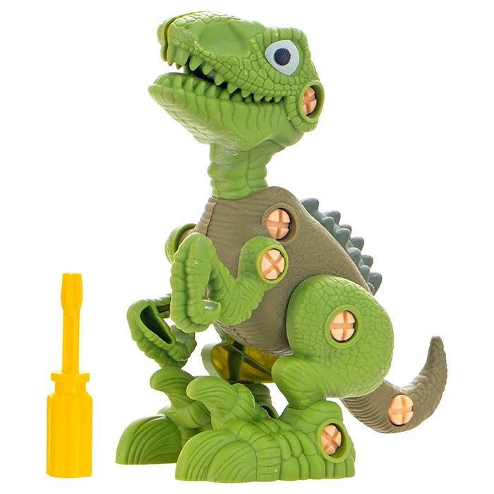 Dinossauro Monta E Desmonta Articulável Educativo Com Ferramenta Art Brink