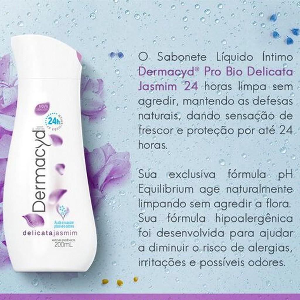 Kit Sabonete Liquido Dermacyd Delicata De Jasmim 200ml + 100ml