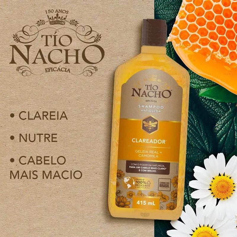 Shampoo Tio Nacho Engrossador/clareador/reconstrutor/fortalecedor/purificador/anticaspa - 1 Unidade