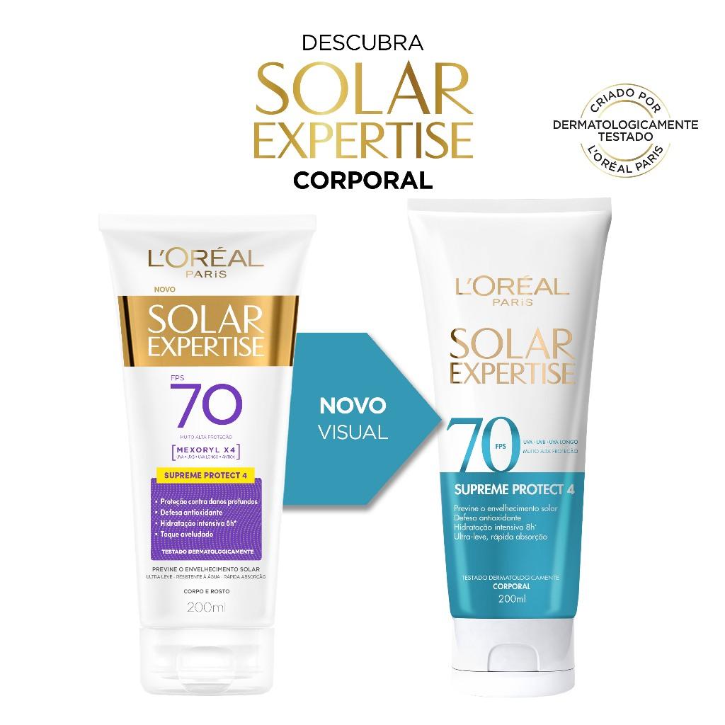 Protetor Solar Expertise Corporal Loreal Paris FPS 70 200ml