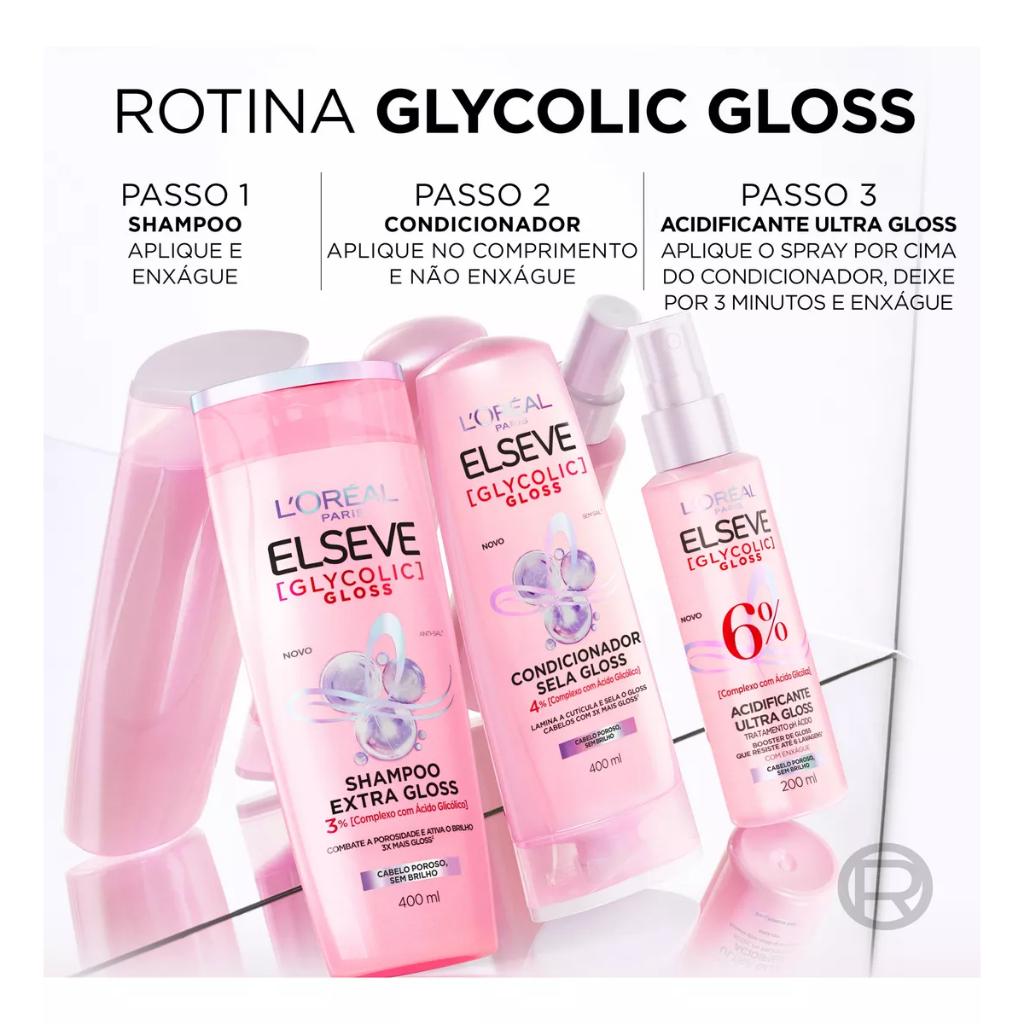 Shampoo L Oréal Paris Elseve Glycolic Gloss 400ml