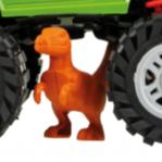 Picape Monster + Dinossauro Raptor Brinquedo Grande E Realista Na Caixa Para Presente