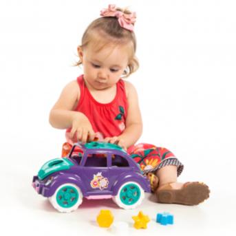 Kombi E Fusca Educativo Pedagógico Menina - Para O Desenvolvimento Cognitivo Infantil E Diversão