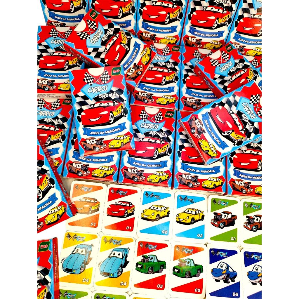 Kit 10 Jogo Da Memoria Carros Kit Festa Infantil Para Lembrancinha Aniversario Prenda Quermesse