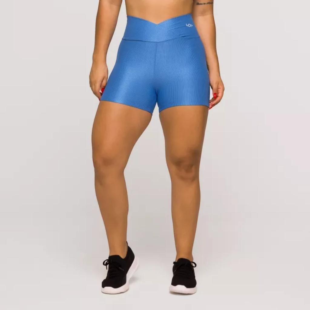 Short Fitness Feminino Academia Poliamida Cós Cruzado Treino