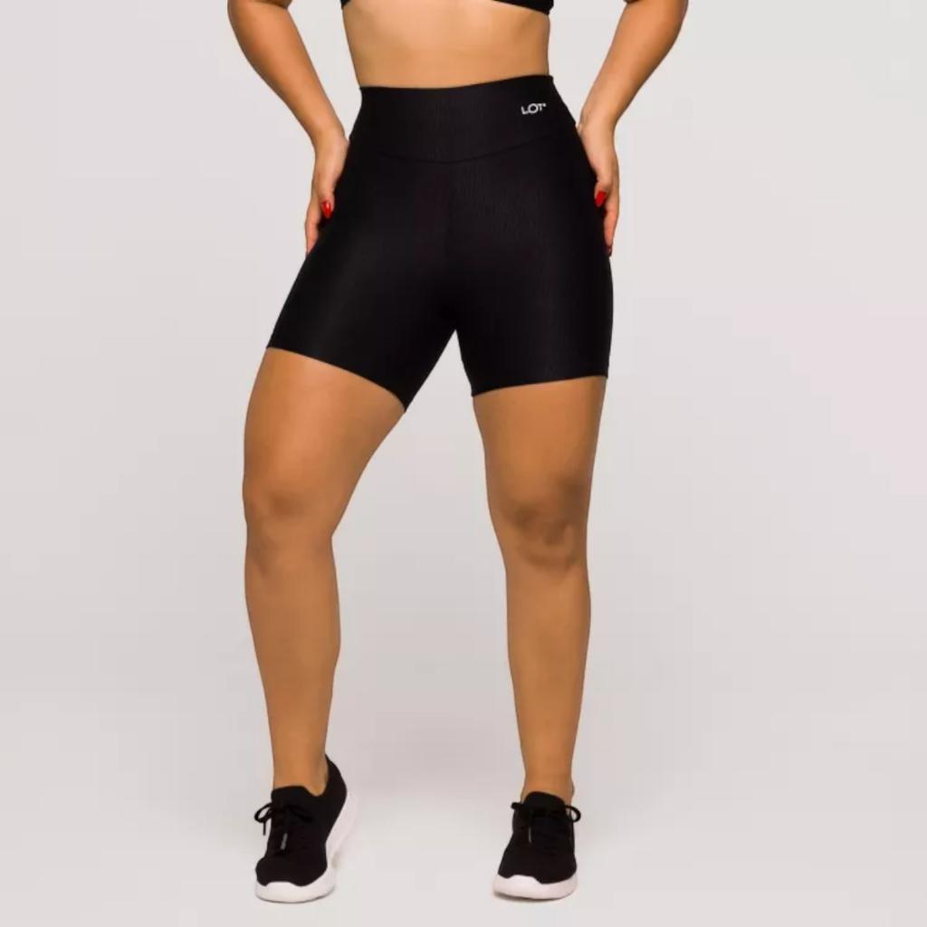 Short Fitness Feminino Academia Poliamida Básico Treinos Conjunto Glow