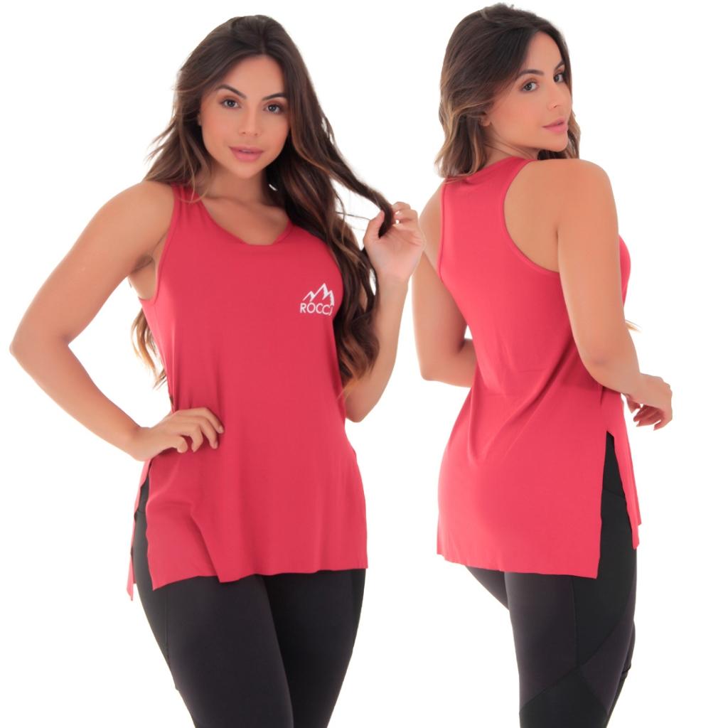 Kit 3 Regatas Rocca Fitness Academia Tapa Bumbum