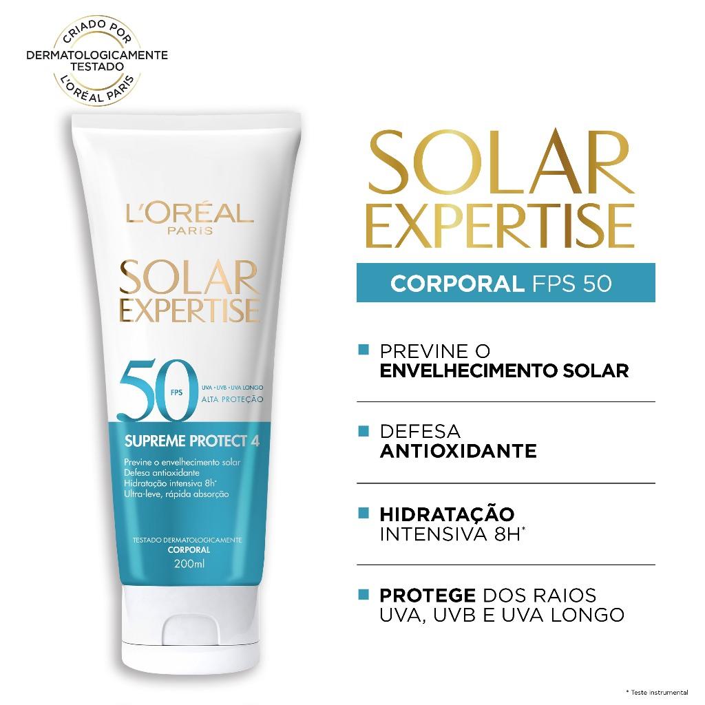 Kit Protetor Solar Corporal FPS 50 200ml + Protetor Solar Facial Anti-rugas FPS 30 40g