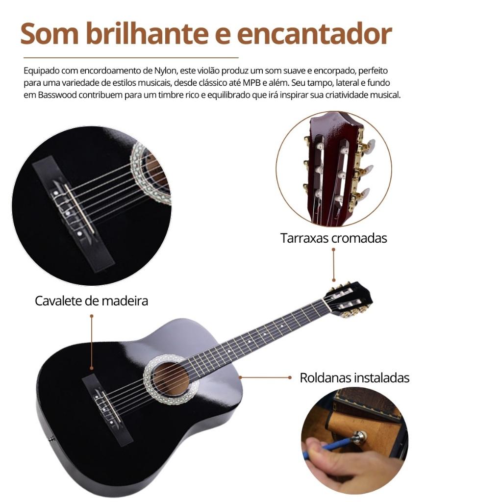 Violão Acústico Bravo An100 Estudante Iniciante Nylon Clássico