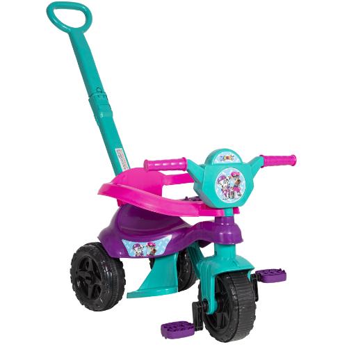 Motoquinha Menina Tiffany Rosa Completa Para Uso De 1 A 3 Anos Certificado Inmetro