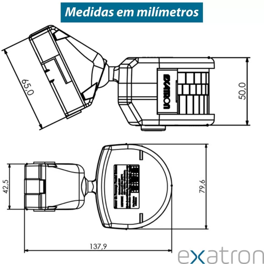 Sensor Presença Frontal Externo Smart X-control Comando Inteligente 180 - Exatron