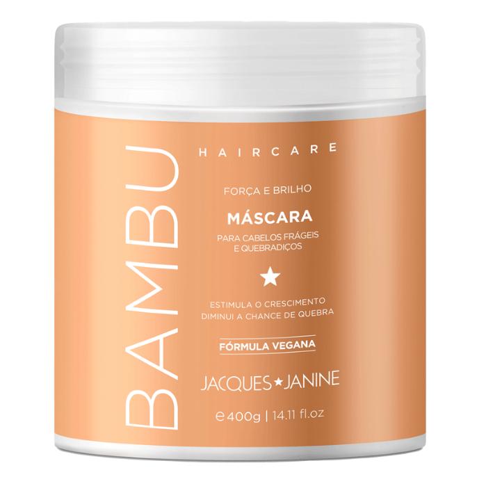 Kit Jacques Janine Hair Care Bambu Shampoo 450ml Condicionador 440ml Máscara Fortalecimento 400g