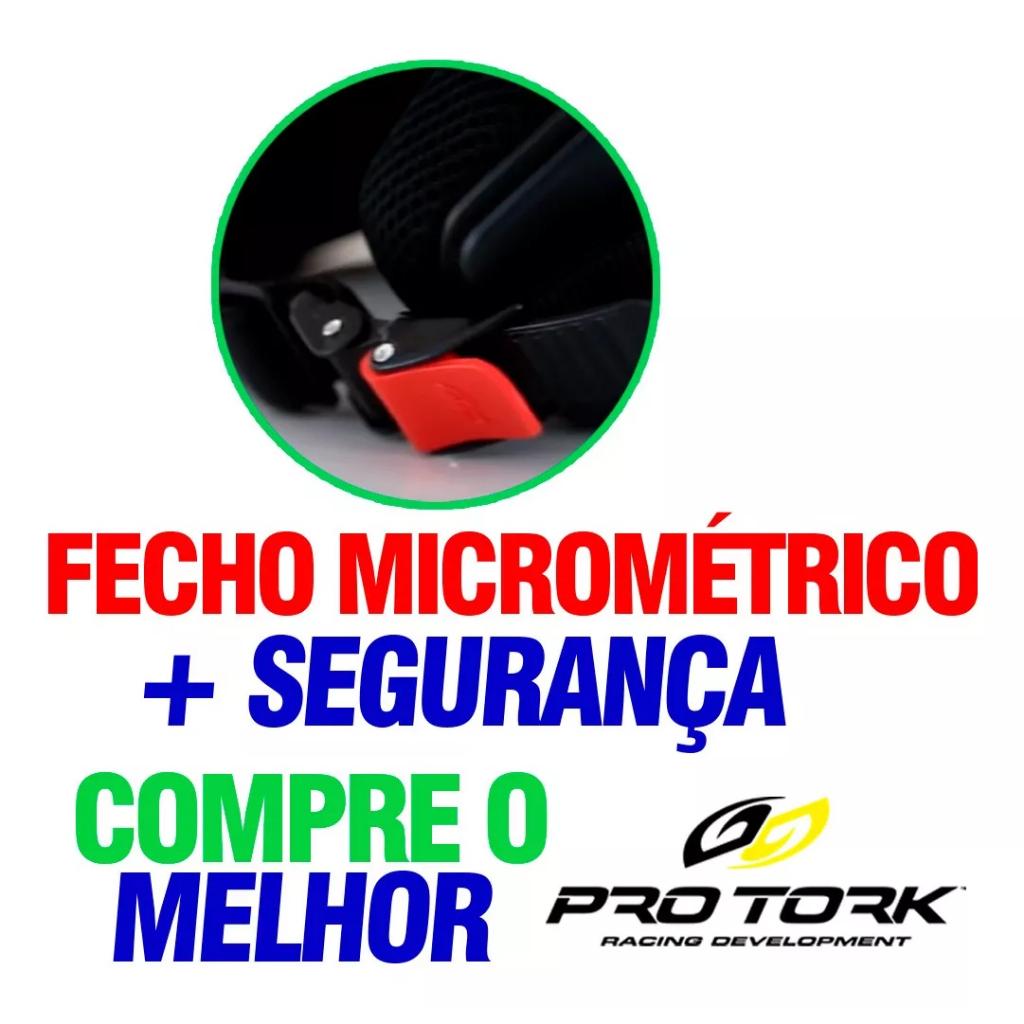 Capacete PRO Tork Fechado Estilo San Marino Automatico Selo Inmetro