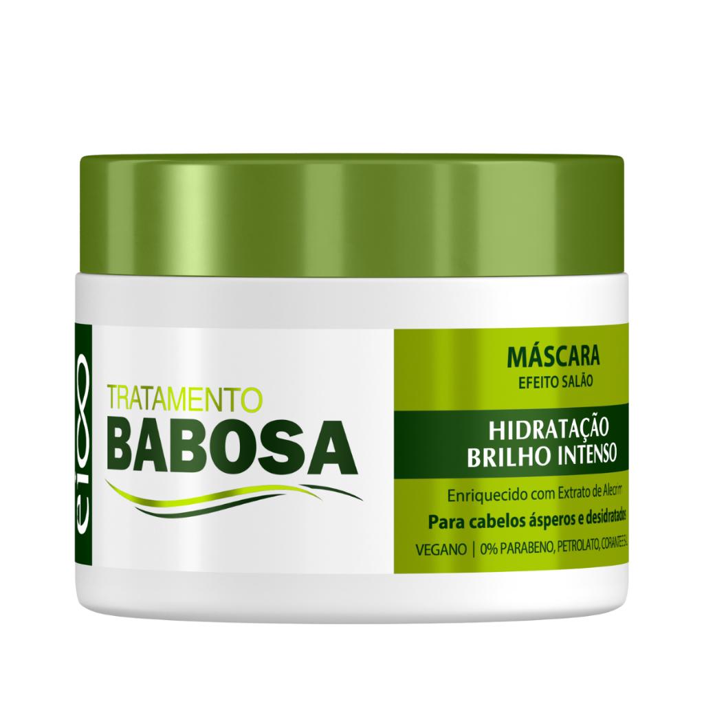 Eico Babosa Tratamento Shampoo Sem Sal Condicionador Leave-in 450ml + Máscara Hidratação Brilho 270g