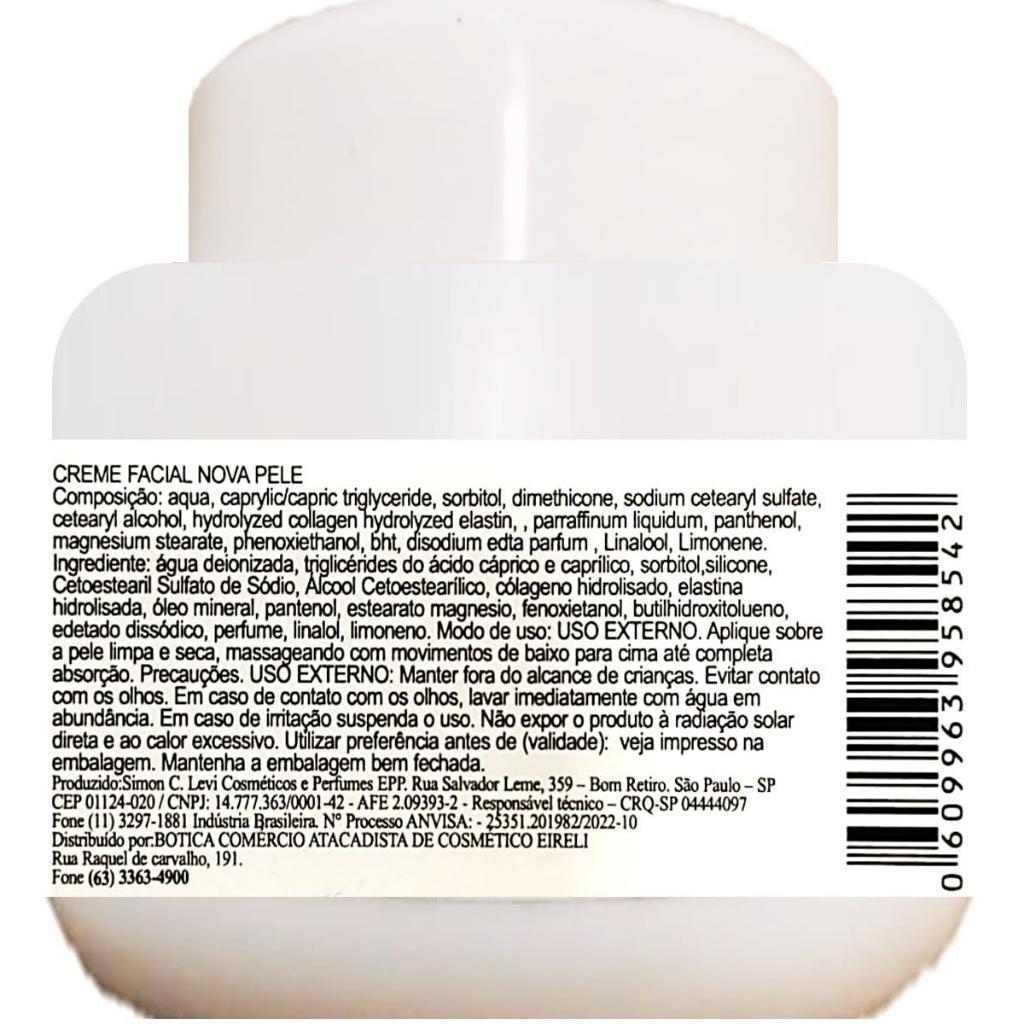 Creme Facial Clareador Nova Pele