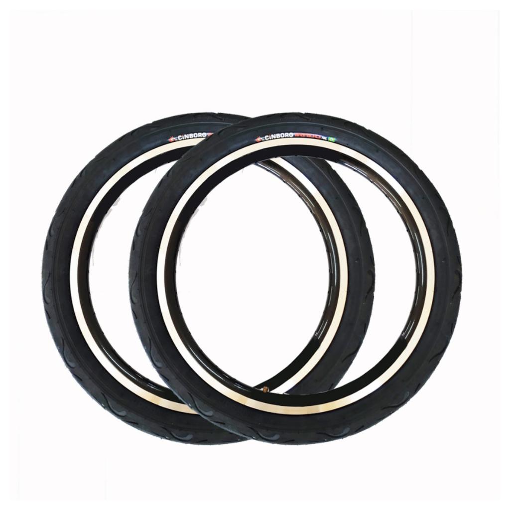 Par De Pneu Para Bicicleta Bike Aro 20 Irado Fire Slick Bmx Cross Urbano 20x2.125