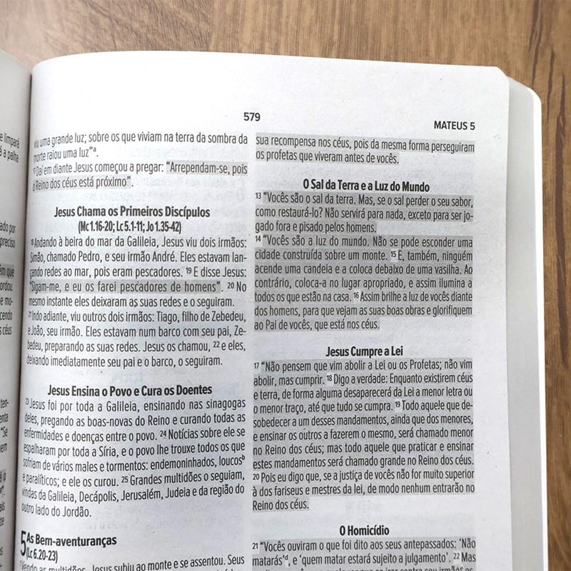 Bíblia Sagrada Lettering Nvi Letra Normal Capa Brochura