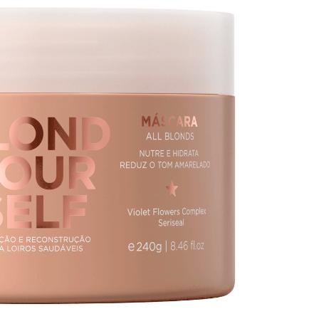 Máscara Tratamento Loiro Matizador Desamarelador Jacques Janine Blond Yourself 240g