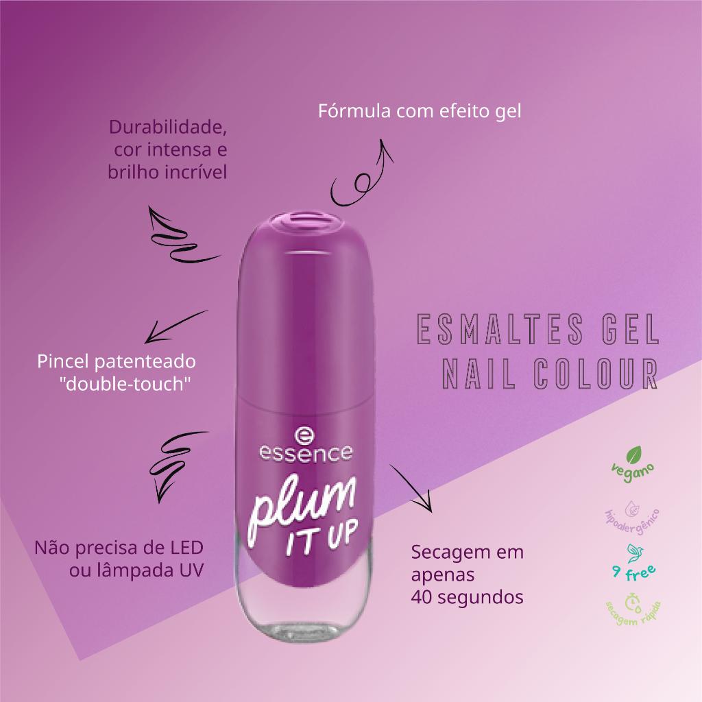 Esmalte De Unhas Com Efeito Gel Essence 54 Plum It Up