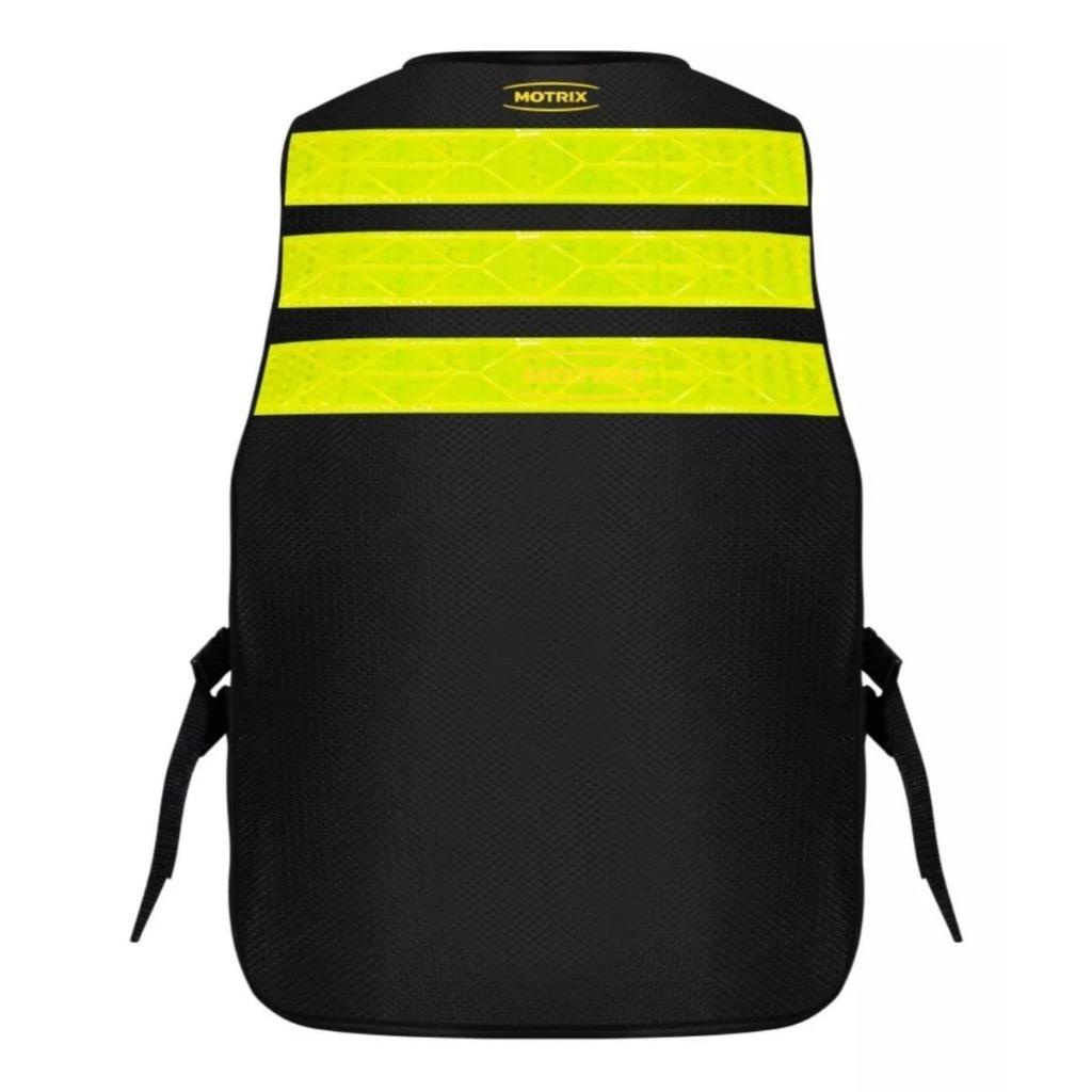 Colete Motoboy Motociclista Moto Taxi Com Bolso Refletivo Selo Inmetro