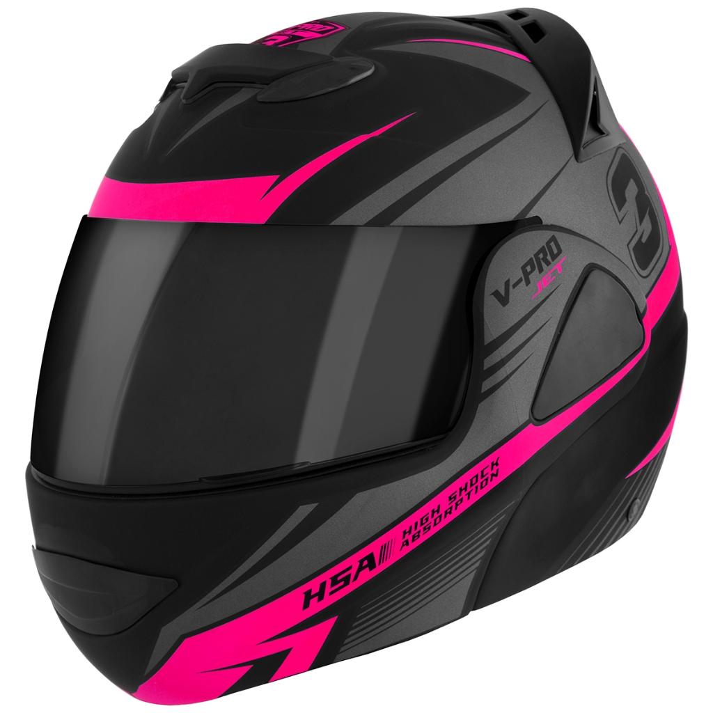 Capacete Moto Escamoteável Robocop PRO Tork V-pro Jet 3 Feminino Masculino Confortável Adultos