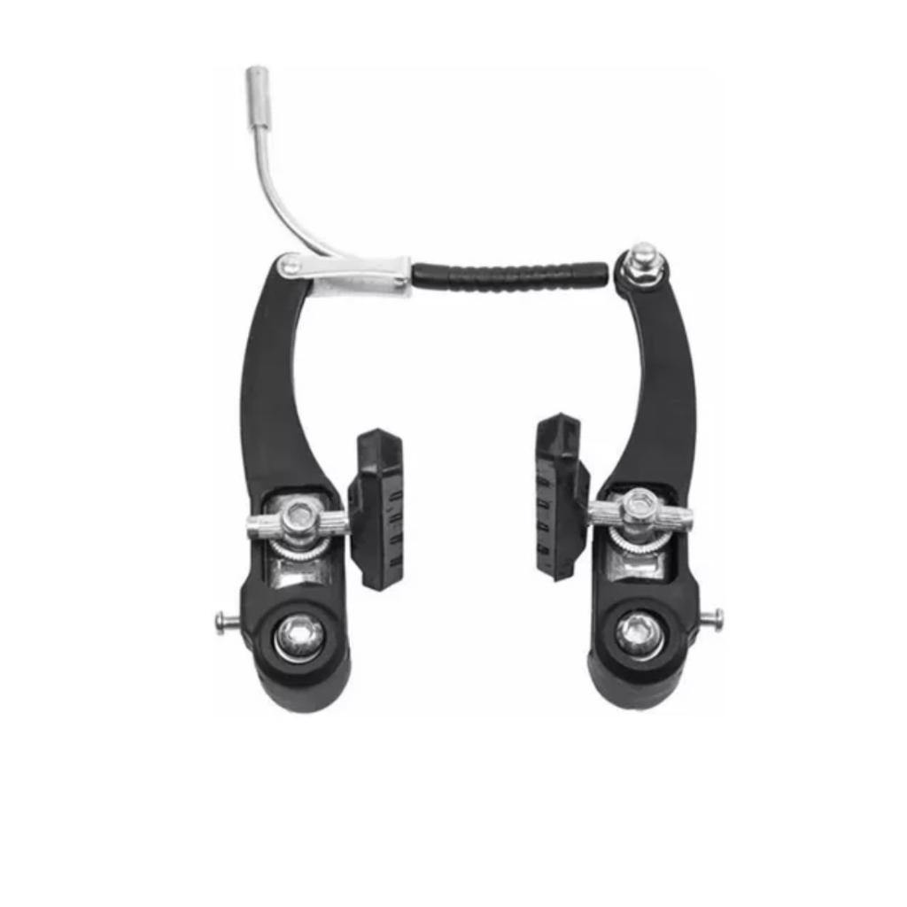 Par De Freio V-brake Nylon Preto Resistente Bike Bicicleta Dianteiro/traseiro Tipo Logan