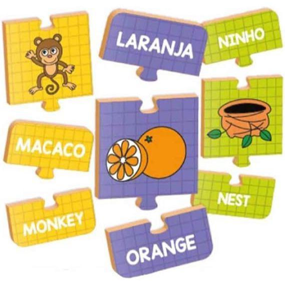 Quebra-cabeça Alfabeto Em Inglês - Brincadeira De Criança