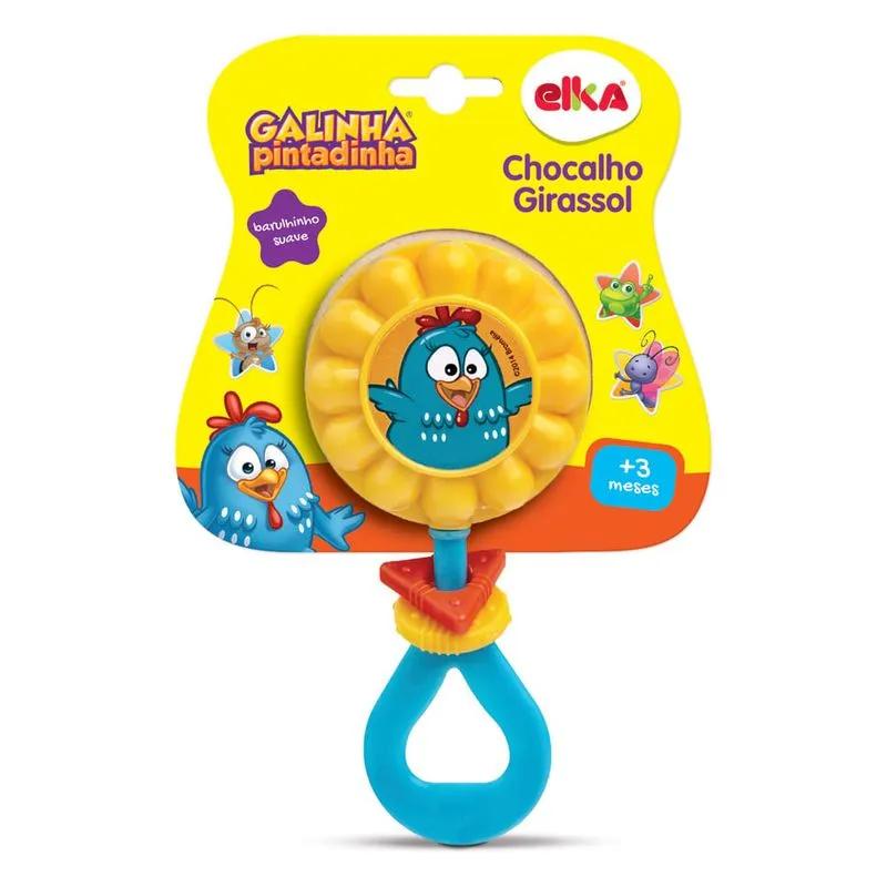 Galinha Pintadinha Chocalho Girassol - Elka