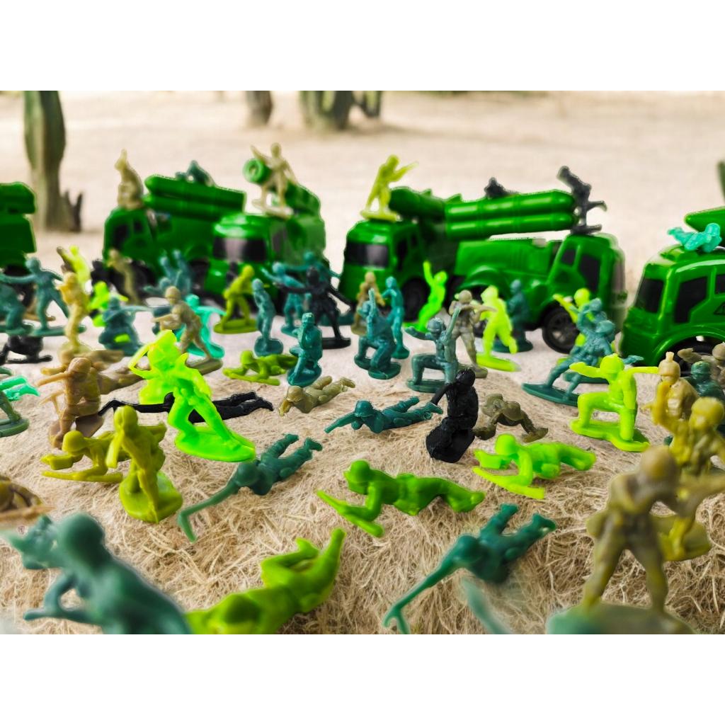 100 Soldadinho Militar Soldado Exercito Brinquedo Guerra Boneco Lembrancinha Kit Festa Aniversario