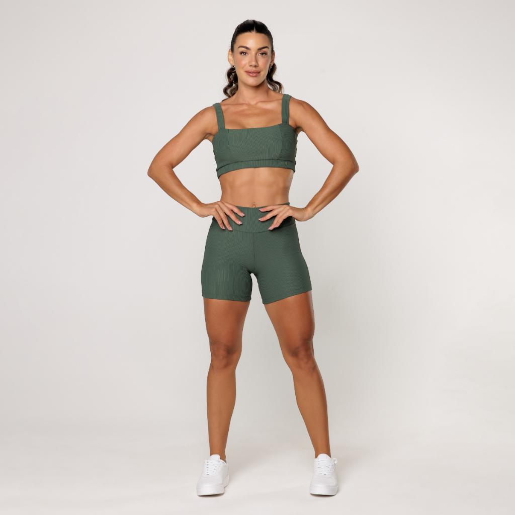 Conjunto Academia Feminino Fitness Poliamida Top E Short Fitness Elevate