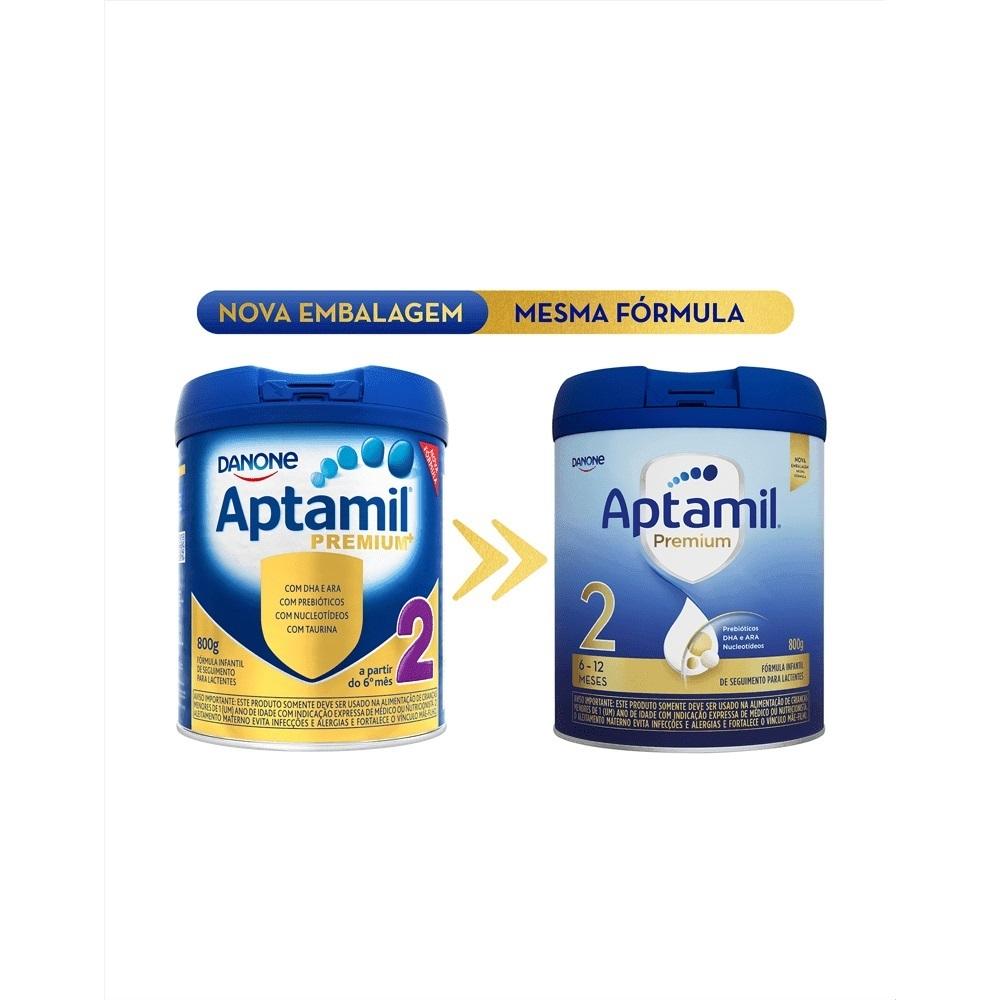 Fórmula Infantil Aptamil Premium 2 Danone Lata De 800g
