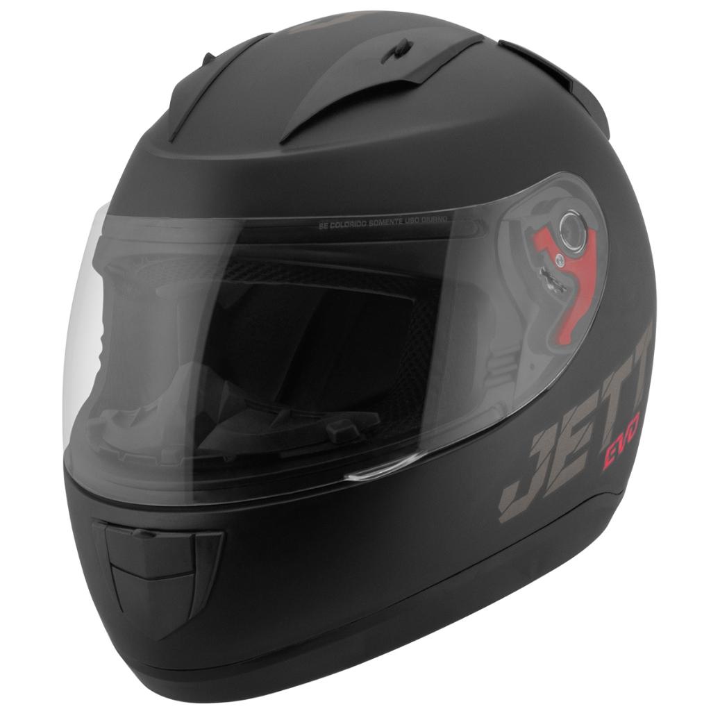 Capacete Jett Modelo Evo Line Solid Fosco Com Forração Antialérgica E Anti-mofo