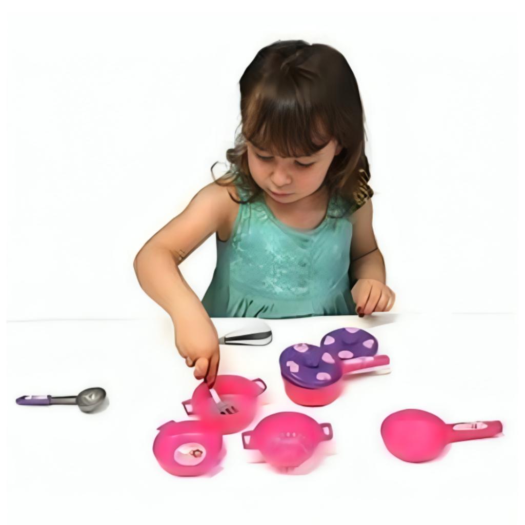 Kit Jogo De Panelas Infantil Jessie Collection 10 Peças Cozinha Pica Pau Maxi Play Kitchen