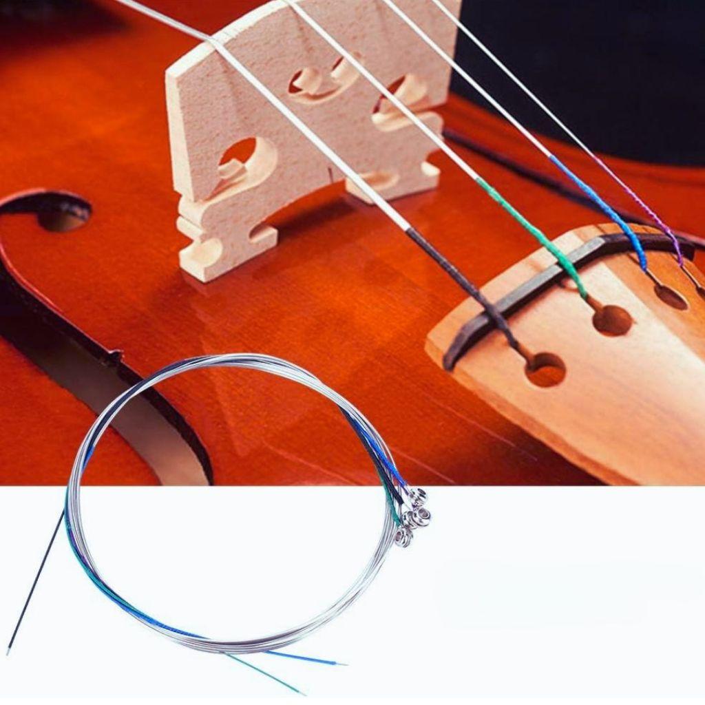 Encordoamento Completo Para Violino Jogo De Cordas De Aço Sieg - 3/4 - 4/4