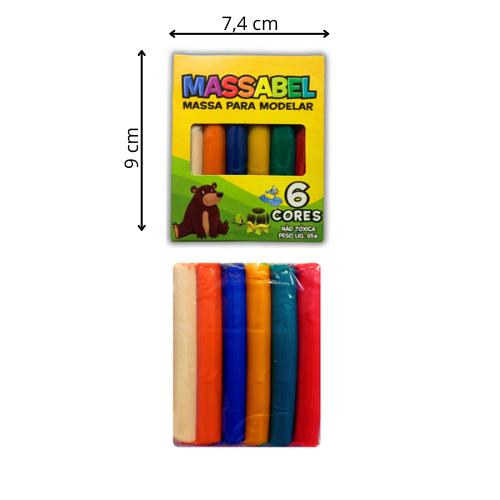 10 Massinha De Modelar + 10 Giz Cera M Colorido Para Lembrancinha Infantil Aniversario Prenda Novo