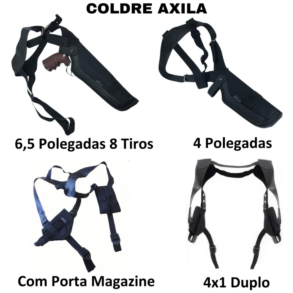 Coldre Axilar Preto Saque Rápido Padrão Exercito/segurança/policial Militar Ajustável