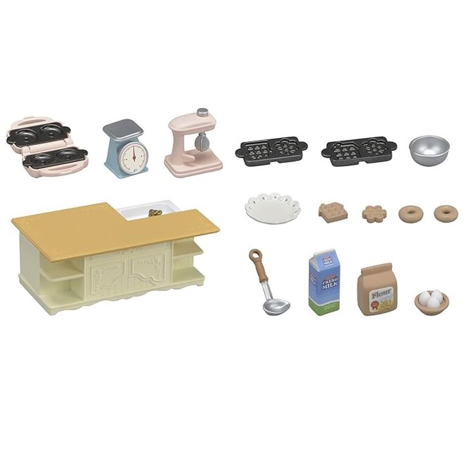Sylvanian Families Conjunto Cozinha Com Ilha - Epoch