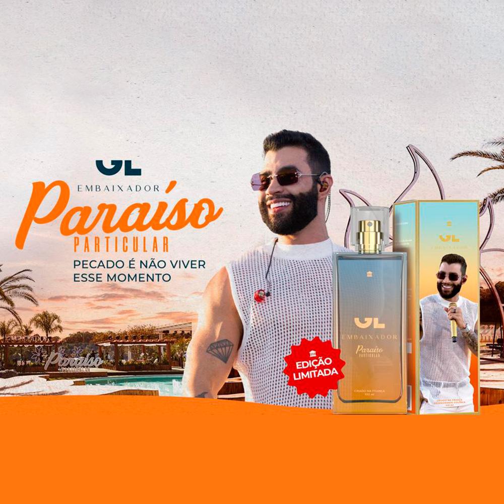Perfume Gustavo Lima Embaixador Paraiso Particular Deo Colônia Masculino 100ml