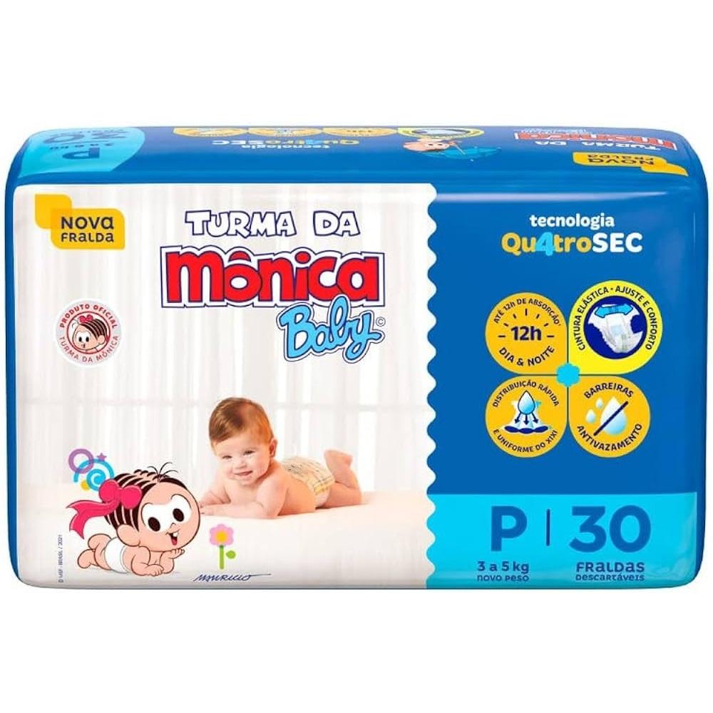 Fralda Descartável Turma Da Mônica Baby