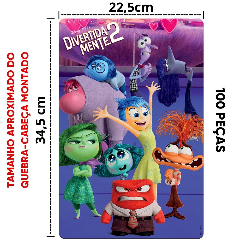 Quebra Cabeça Divertidamente 2 Disney Pixar Toyster Puzzle Filme Desenho Infantil Peças Emoções