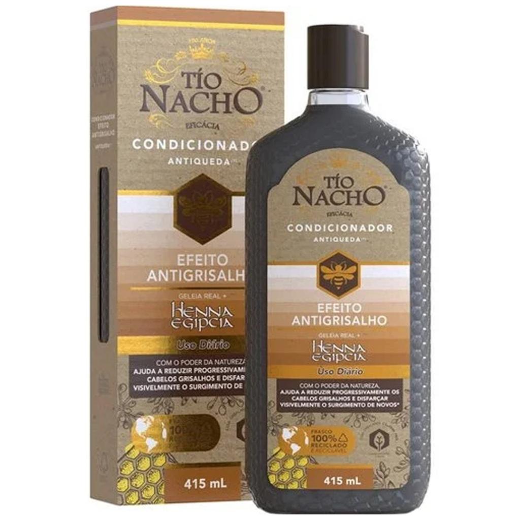 Kit Shampoo + Condicionador Efeito Antigrisalho Tio Nacho 415ml