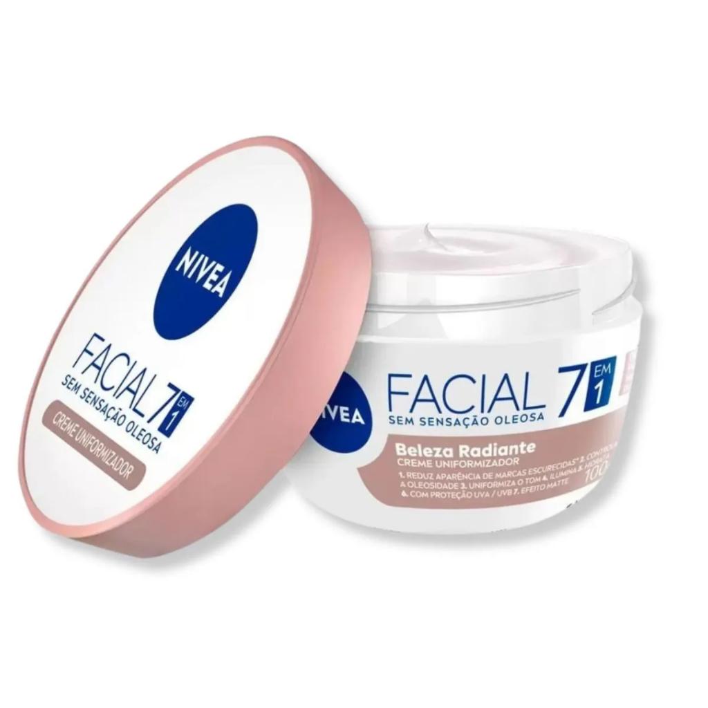 Creme Hidratante Facial 7 Em 1 Beleza Radiante 100g - Nivea