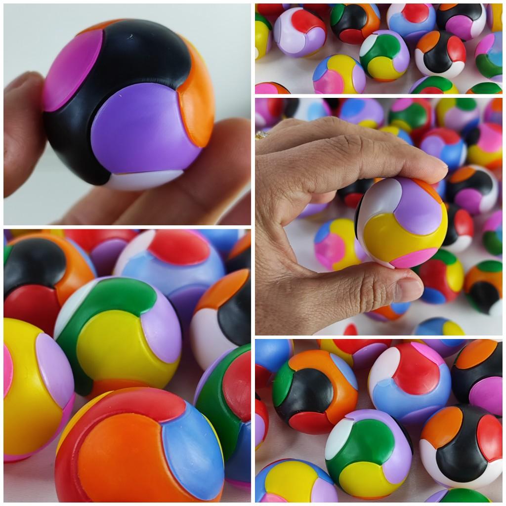 10 Bolinha Mágica De Montar Encaixar Brinquedo Infantil Para Kit Festa Lembrancinha Aniversario