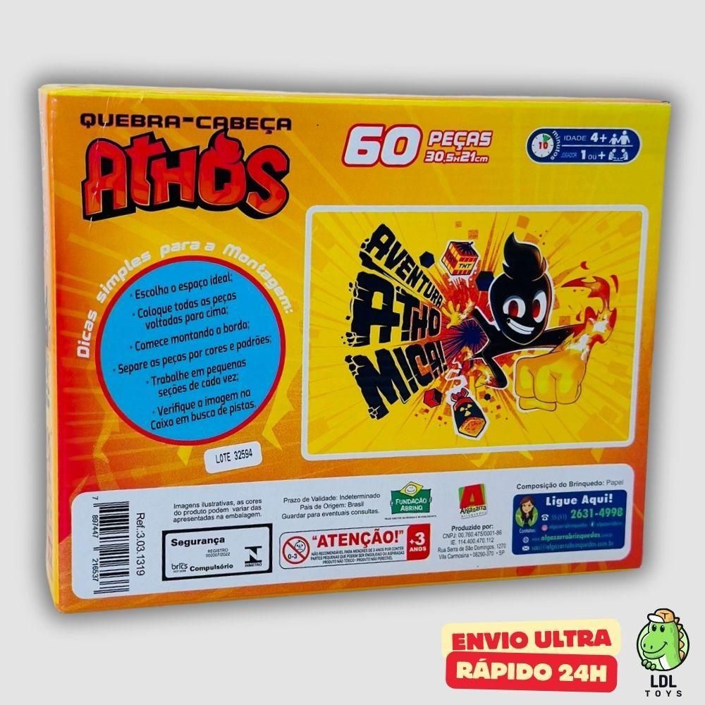 Quebra-cabeça Athos Gamer Influenciador Youtuber 60 Peças Algazarra Quebra Cabeça