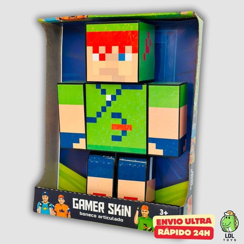 Boneco Gamer Skin Articulado Familia Arqueira Robin Hood Youtuber 25cm Algazarra