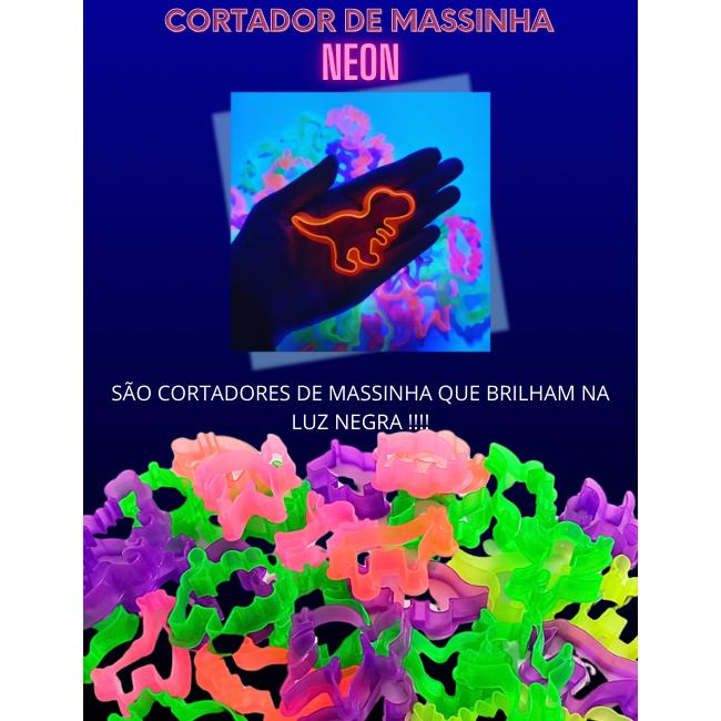 20 Cx Massinha De Modelar 6 Cores + 50 Forminhas Cortadores Coloridos Animais Lembrancinha Infantil