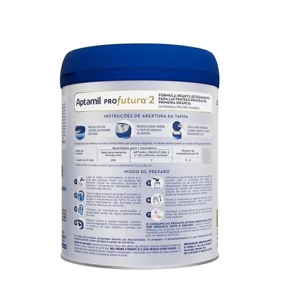 Kit 6x Fórmula Infantil Aptamil Profutura 2 Danone Lata De 800g