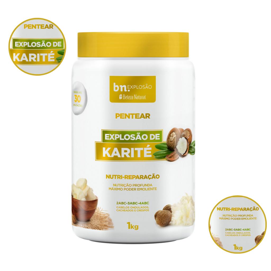 Creme De Pentear Para Cachos Explosão De Karité 1kg Bn.cachos