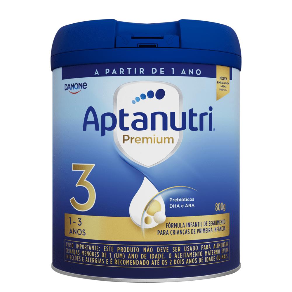 Kit 4x Fórmula Infantil Aptanutri Premium 3 Danone Lata De 800g